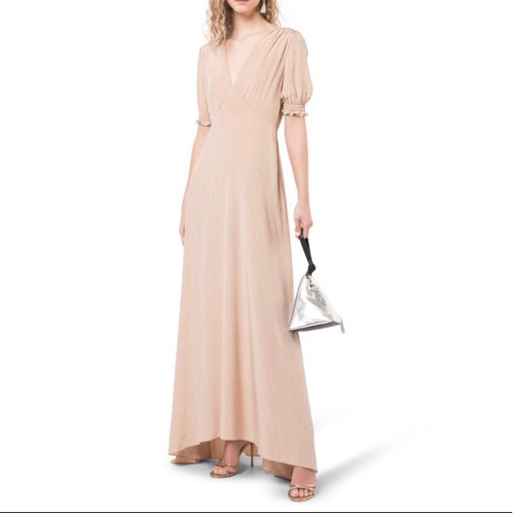 Diane Von Furstenberg Avianna Crystal Embellished silk maxi dress evening